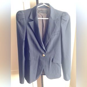 Navy blue suit jacket